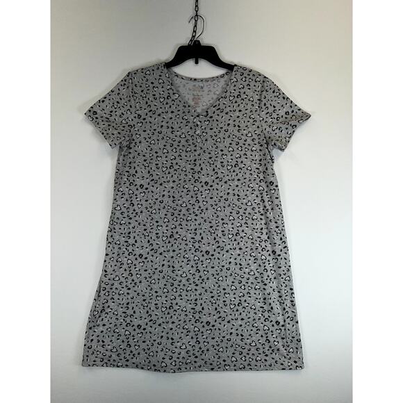 croft & barrow Other - Croft & Barrow Nightgown Women’s Medium Gray Short Sleeve Polyester Blend